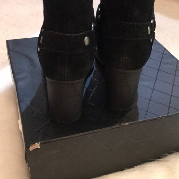 NWIB Chinese Laundry black suede booties sz 8 - Picture 6 of 7